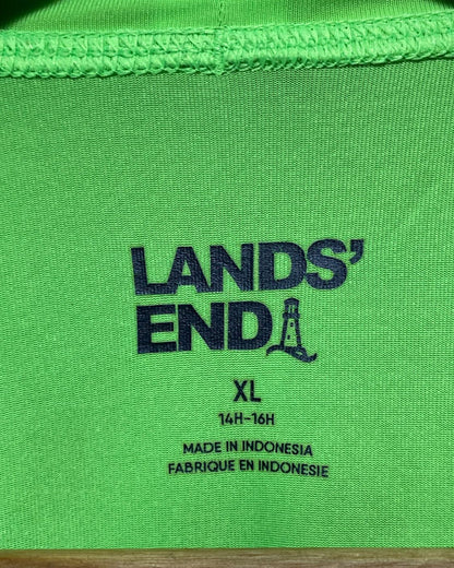 Land's End Green Sport T Shirt  For Men L