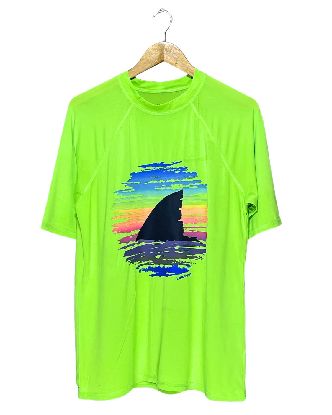 Land's End Green Sport T Shirt  For Men L