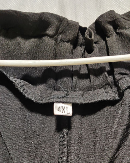 Thrift Hub Black Sport Gym Tights For Women 4X Large