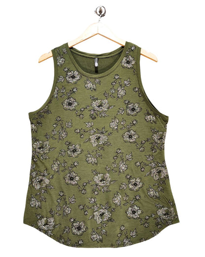 Massini Green Sport Vest T Shirt  For Women XLarge