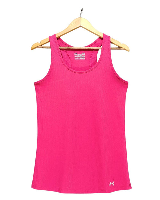 Under Armour Pink Sport Vest T Shirt  For Women Large