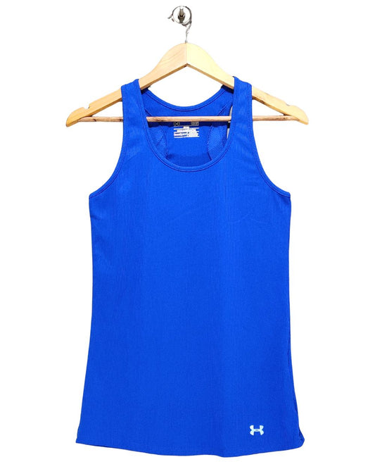 Under Armour Blue Sport Vest T Shirt  For Women Large