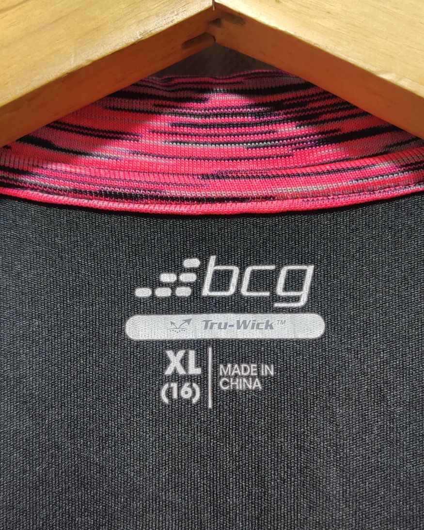 Bcg Black Sport Vest T Shirt For Women Large