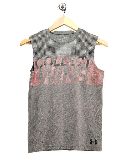 Under Armour Gray Sport Vest T Shirt For Women Large