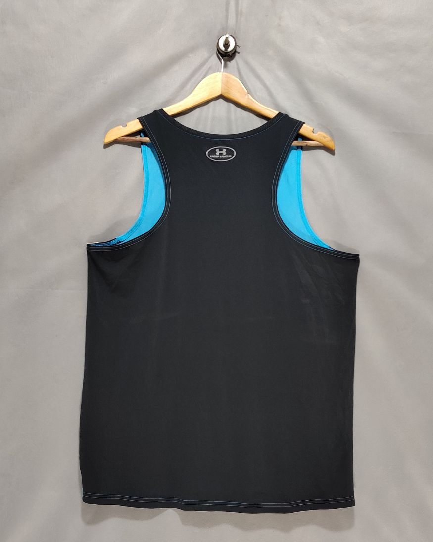 Under Armour Blue Sport Vest T Shirt For Women M