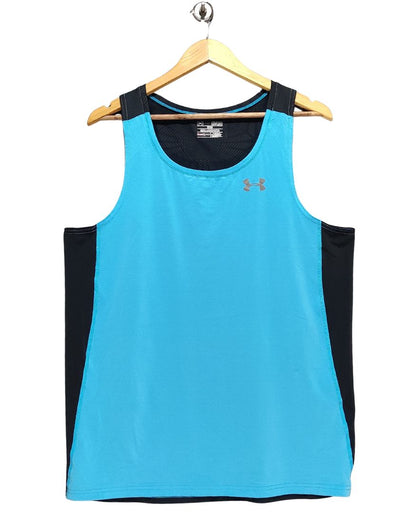 Under Armour Blue Sport Vest T Shirt For Women M