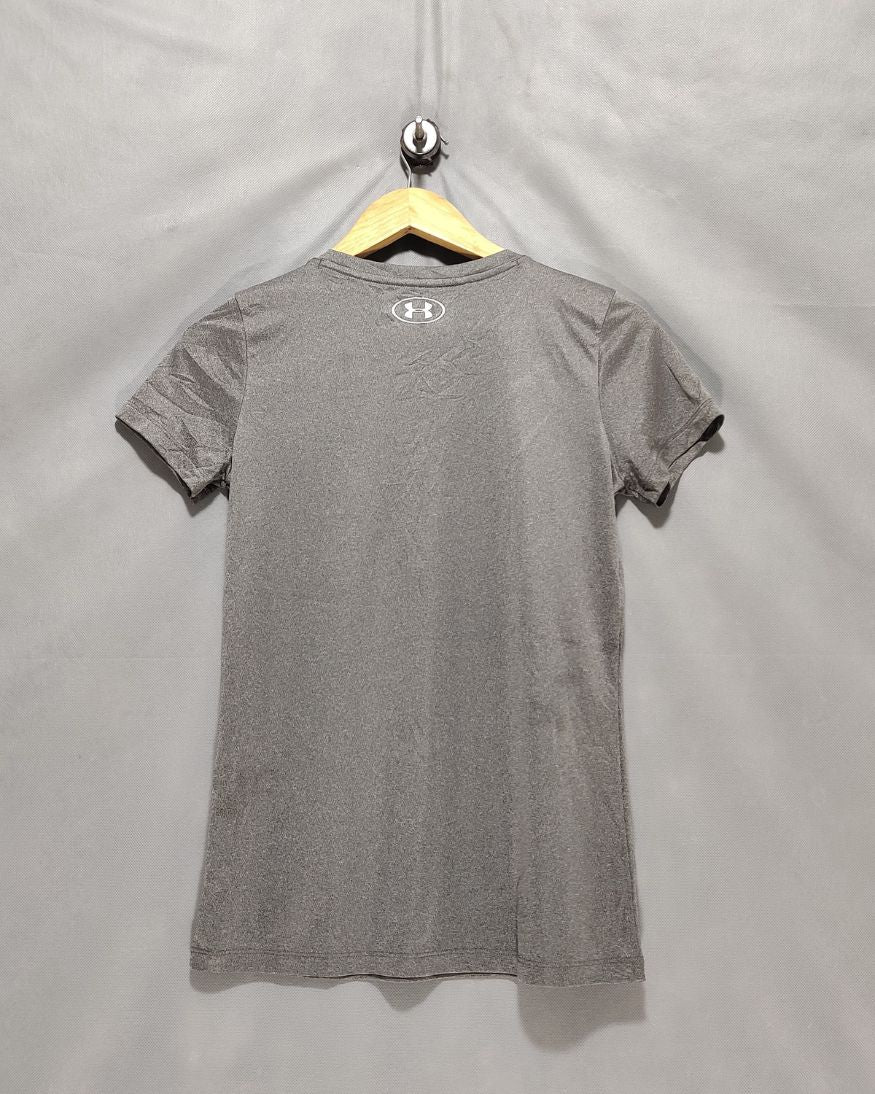 Under Armour Gray Sport T Shirt For Women XS