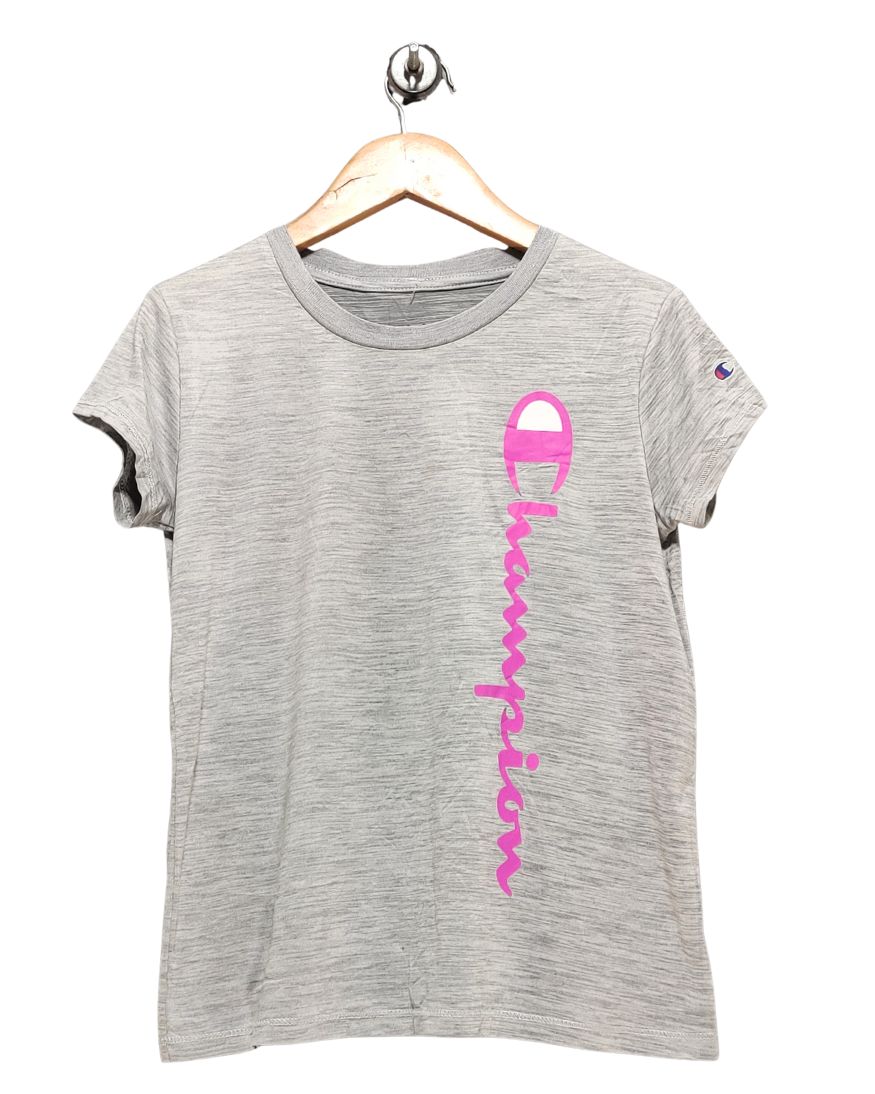 Champion Gray Sport T Shirt For Girl 12 Years