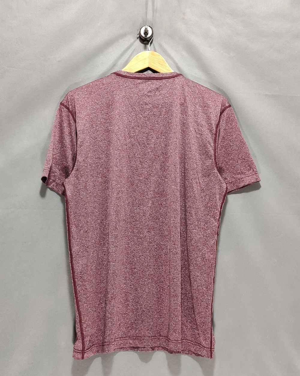 Eddie Bauer Maroon Sport T Shirt  For Men M
