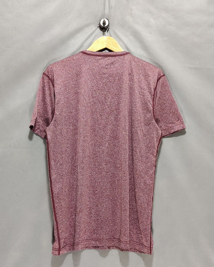 Eddie Bauer Maroon Sport T Shirt  For Men M