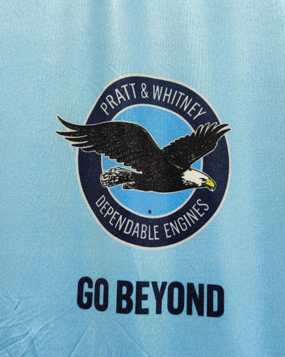 Go Beyond Blue Sport T Shirt  For Men L