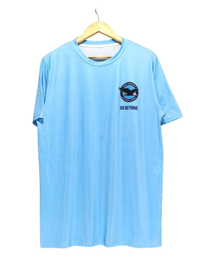 Go Beyond Blue Sport T Shirt  For Men L