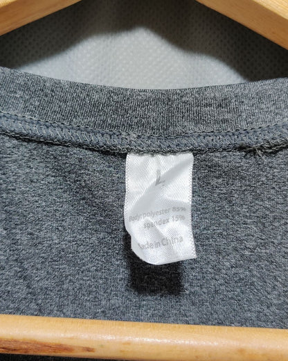 Thrift Hub Gray Sport T Shirt  For Men L