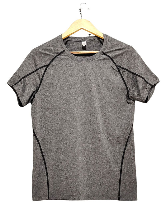 Thrift Hub Gray Sport T Shirt  For Men L
