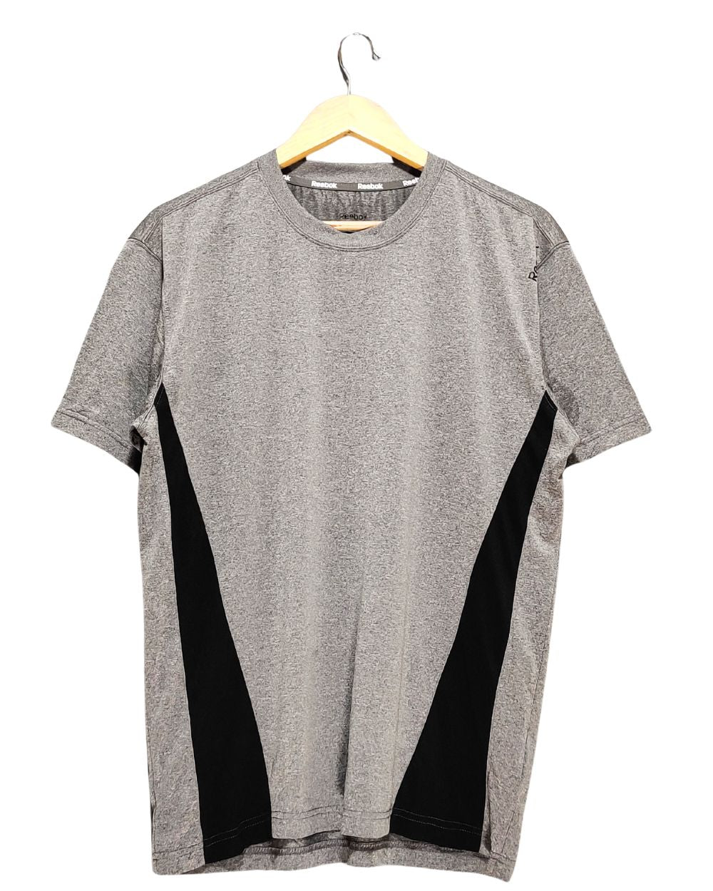 Reebok Gray Sport T Shirt  For Men L