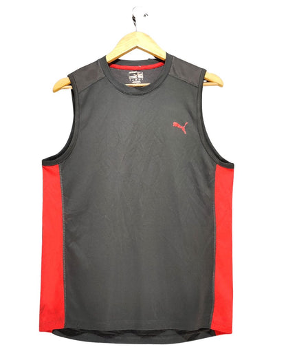 Puma Gray Sport Vest T Shirt  For Men M