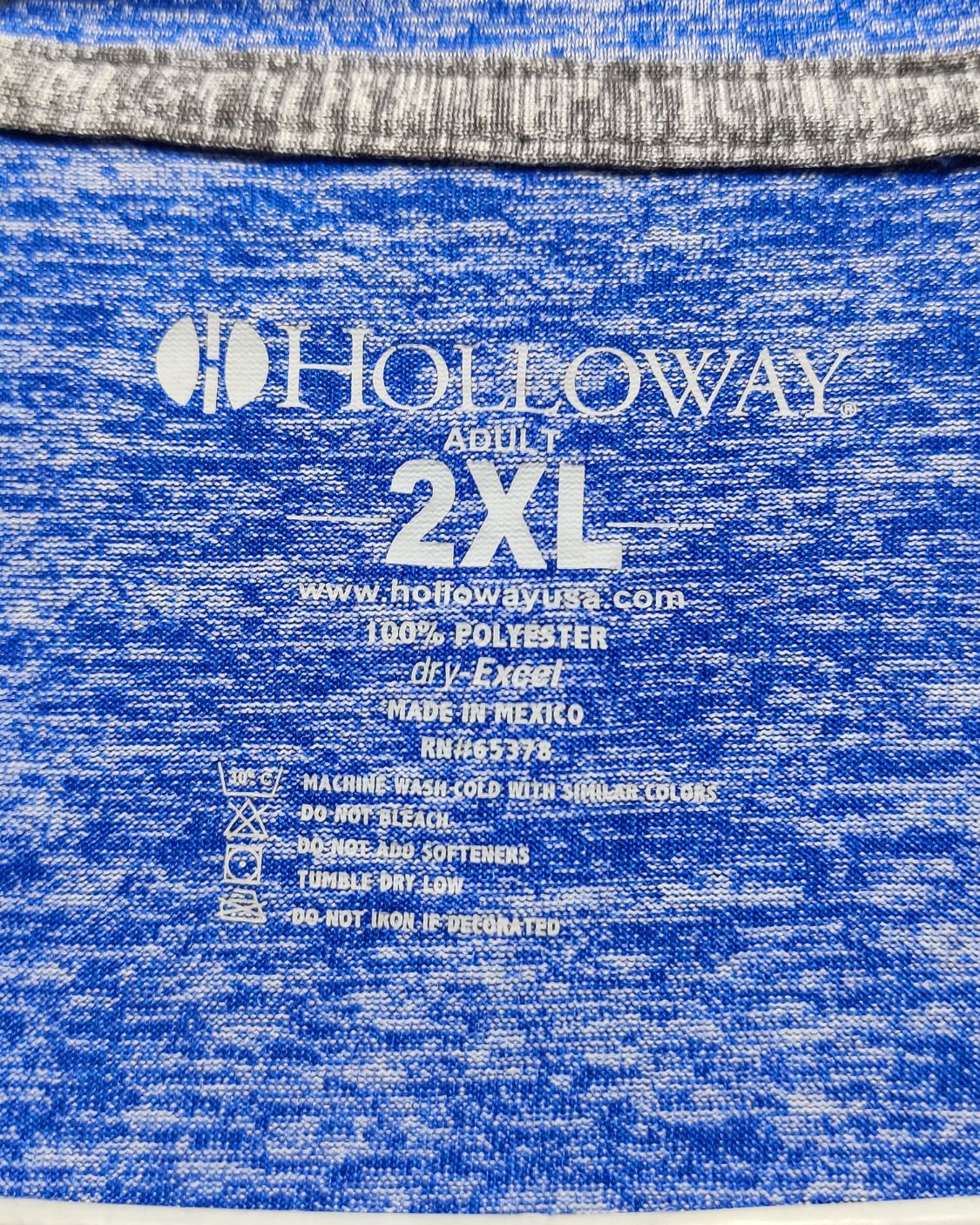 Holloway Blue Sport T Shirt  For Men XXL