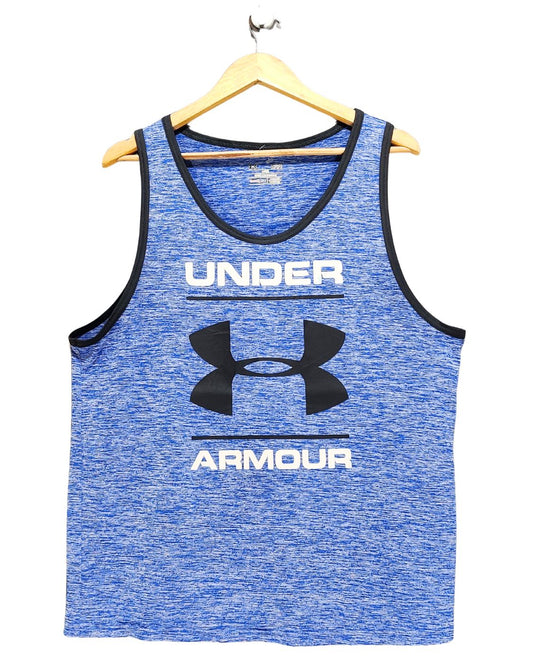 Under Armour Blue Sport Vest T Shirt  For Men L