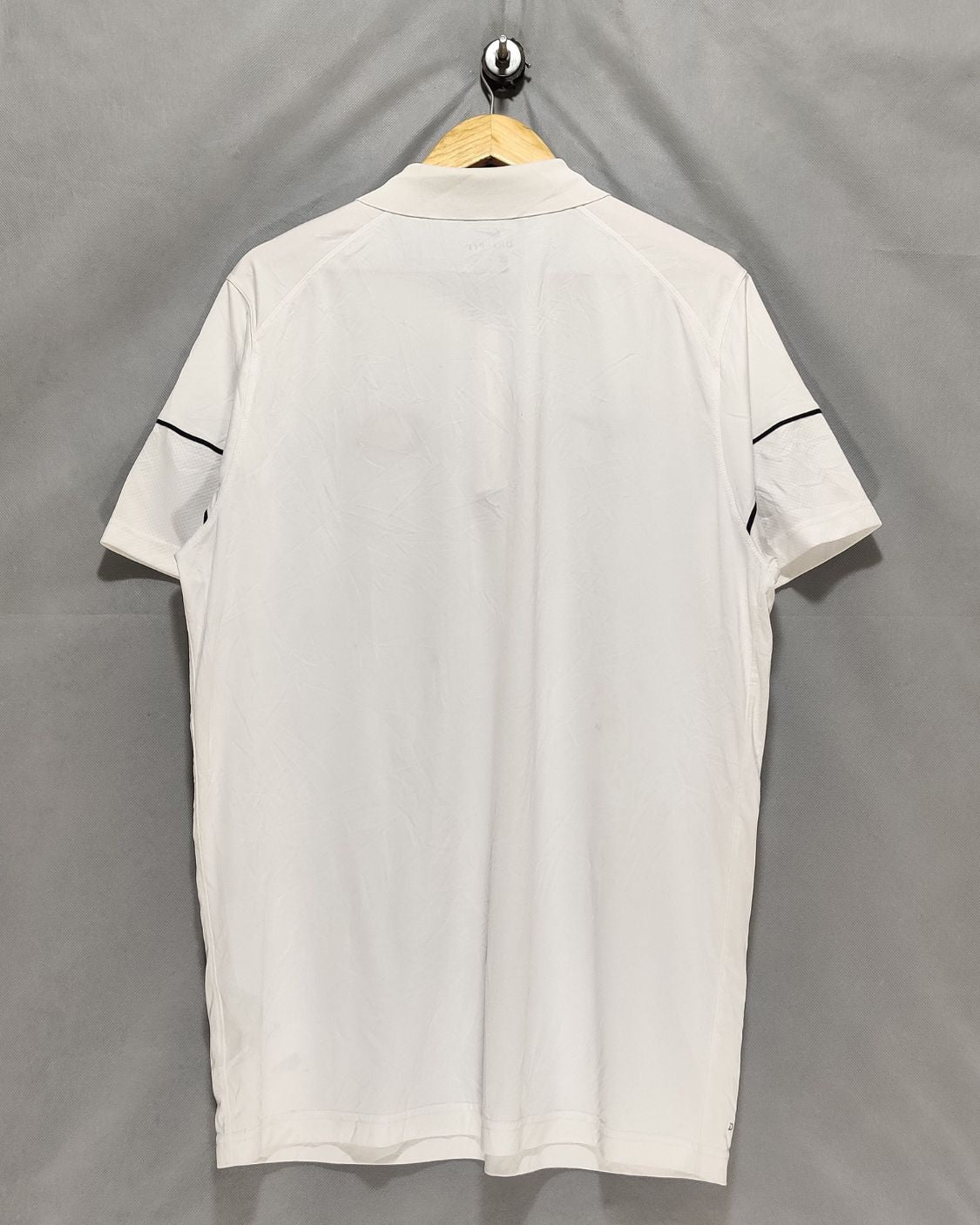 Nike White Sport Polo T Shirt  For Men XL