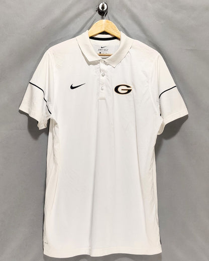 Nike White Sport Polo T Shirt  For Men XL