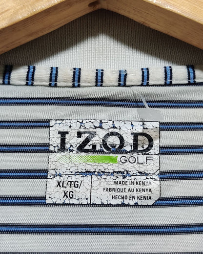 Izod Blue Sport Polo T Shirt  For Men XL