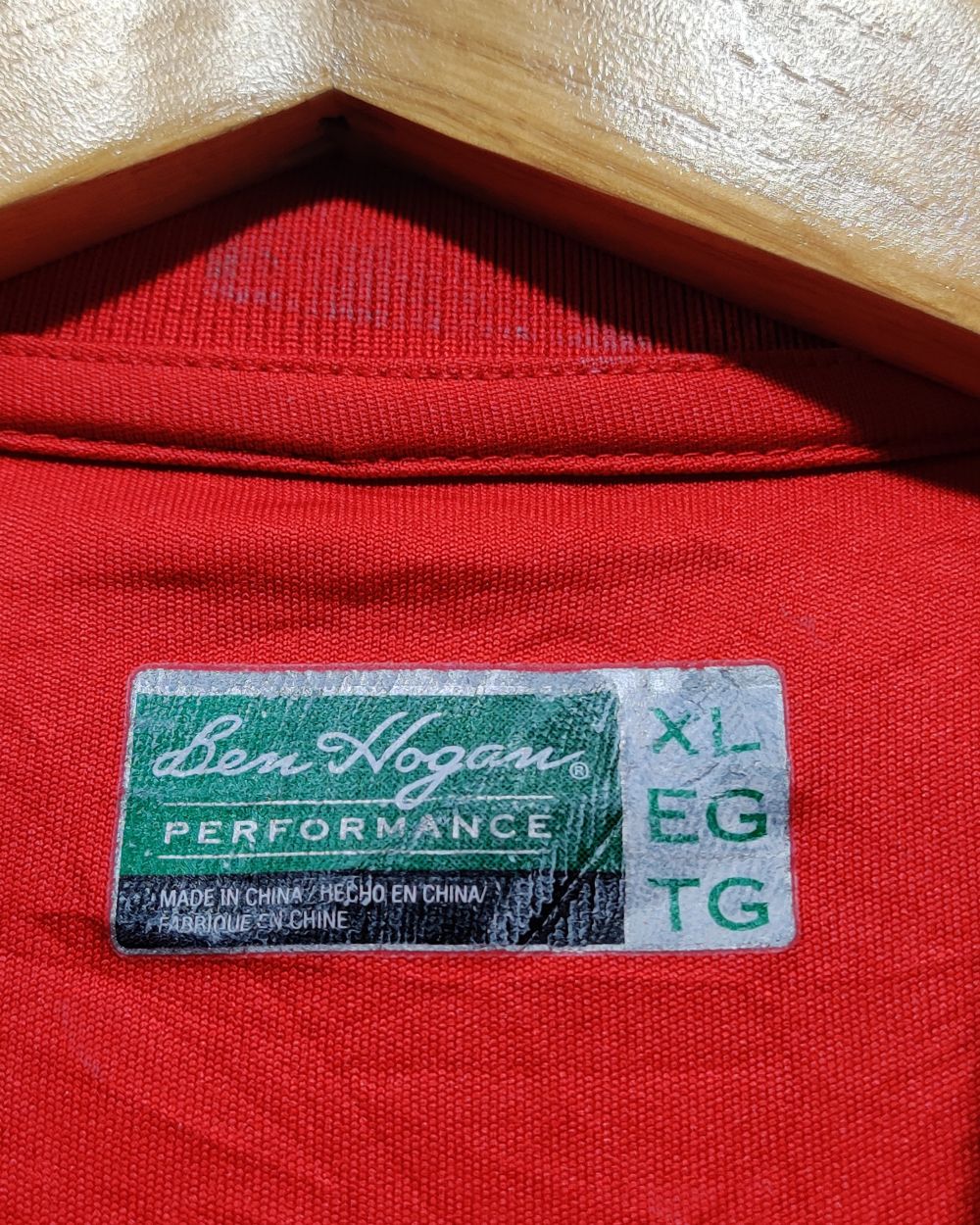 Ben Hogan Red Sport Polo T Shirt  For Men XL