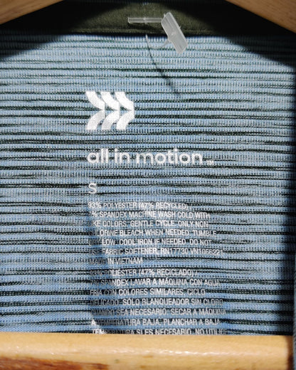 All In Motion Blue Sport Polo T Shirt  For Men S