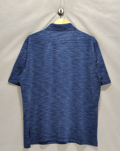 Thrift Hub Blue Sport Polo T Shirt  For Men XL