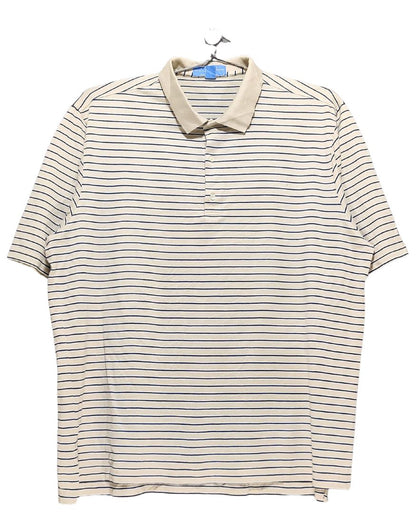 Fairway & Greene Cream Sport Polo T Shirt  For Men XL