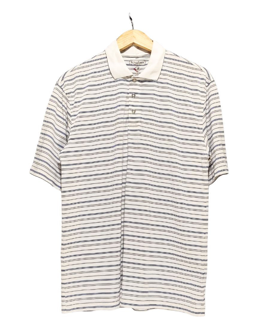 Spyglass White Sport Polo T Shirt  For Men L