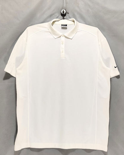 Nike White Sport Polo T Shirt  For Men XXL