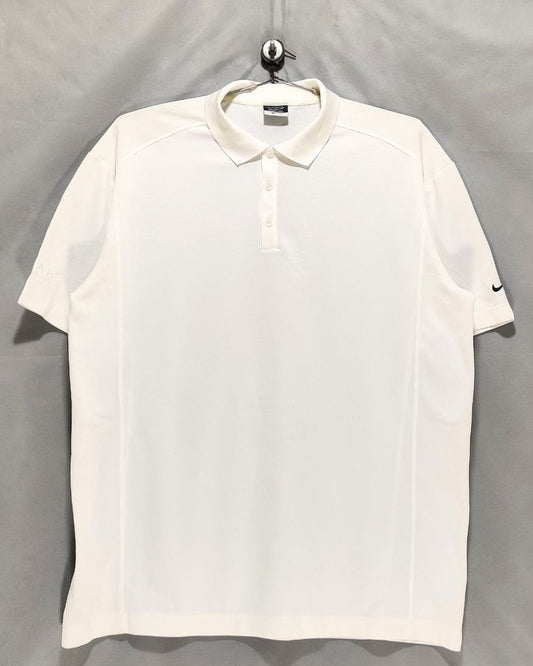 Nike White Sport Polo T Shirt  For Men XXL