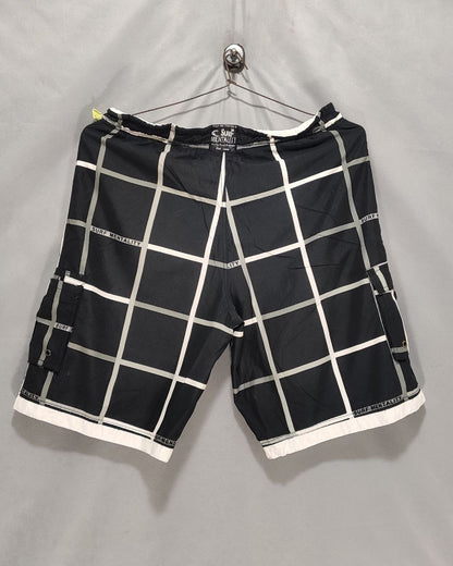 Surf Mentality Black Parachute Short For Men L