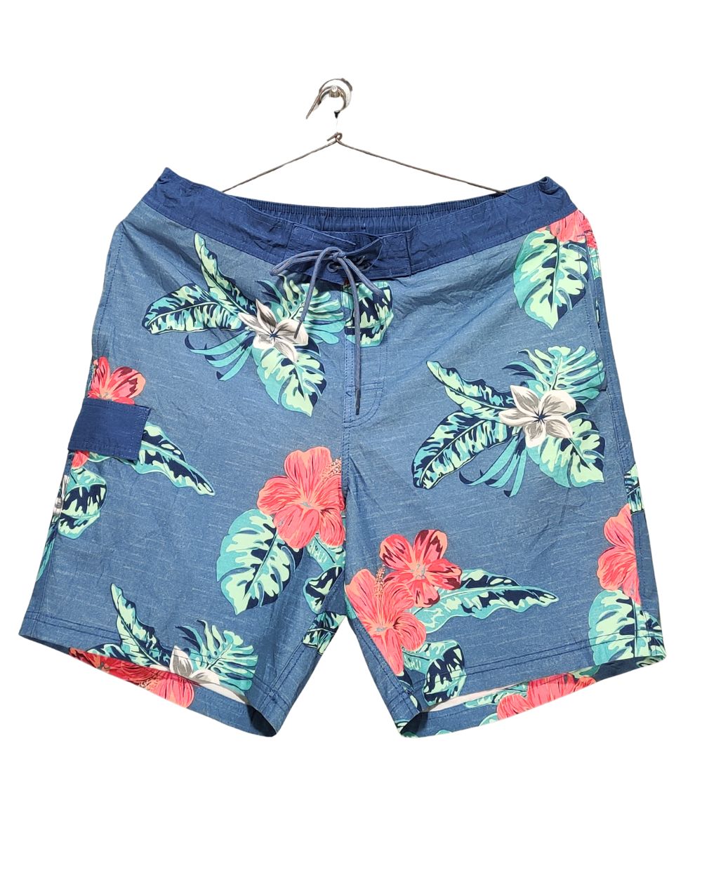 George Blue Parachute Short For Men L