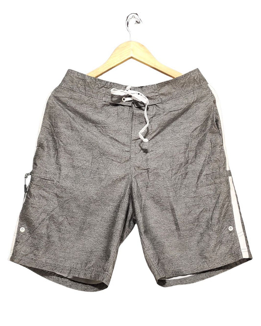 Wave Zone Gray Parachute Short For Men L