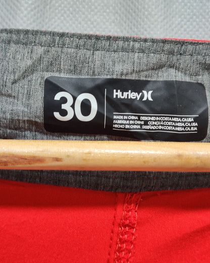 Hurley Red Parachute Short For Men M