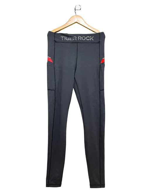 Tiger Rock Black Sport Gym Tights For Women L