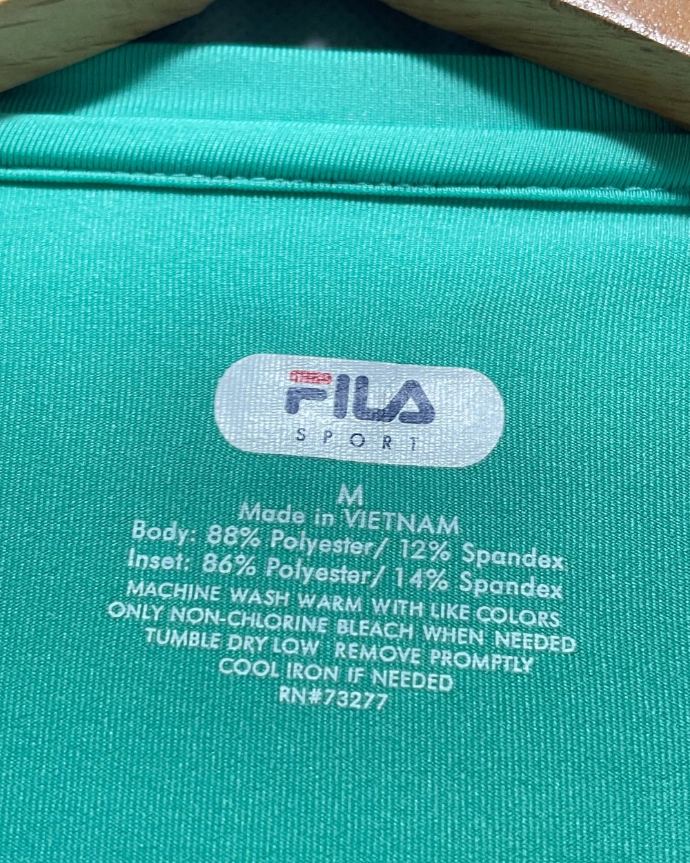 Fila Green Sport T Shirt For Women M