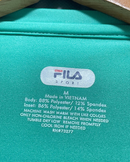 Fila Green Sport T Shirt For Women M