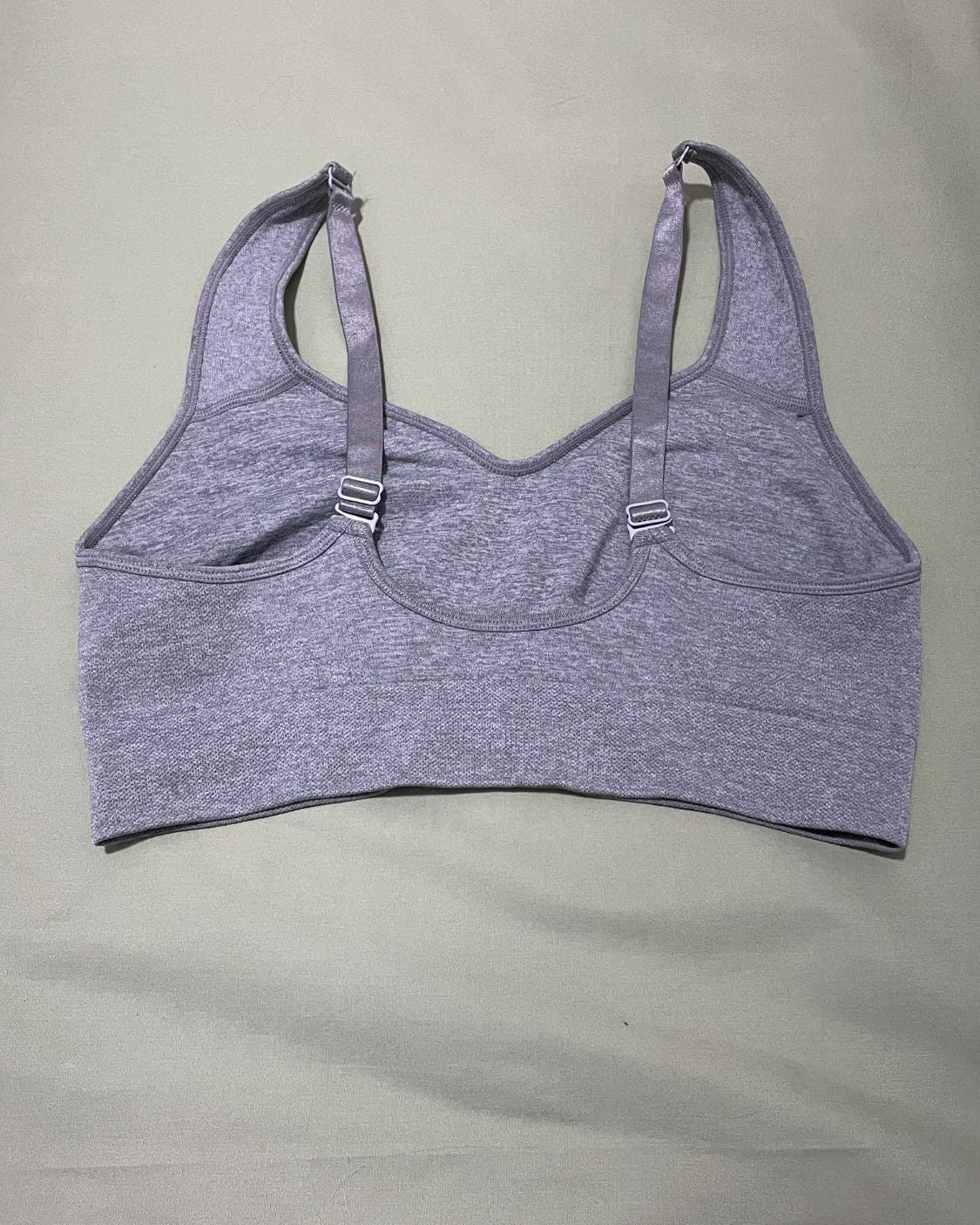 Puma Gray Sport Bra For Women Large