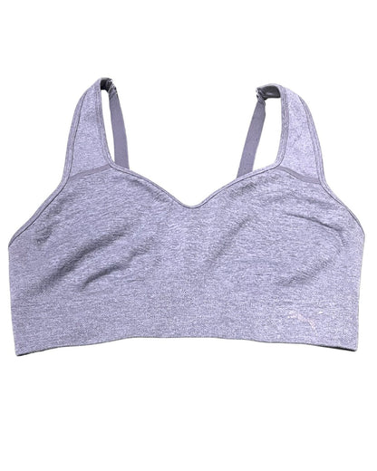 Puma Gray Sport Bra For Women Large