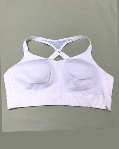Under Armour White Sport Bra For Women M