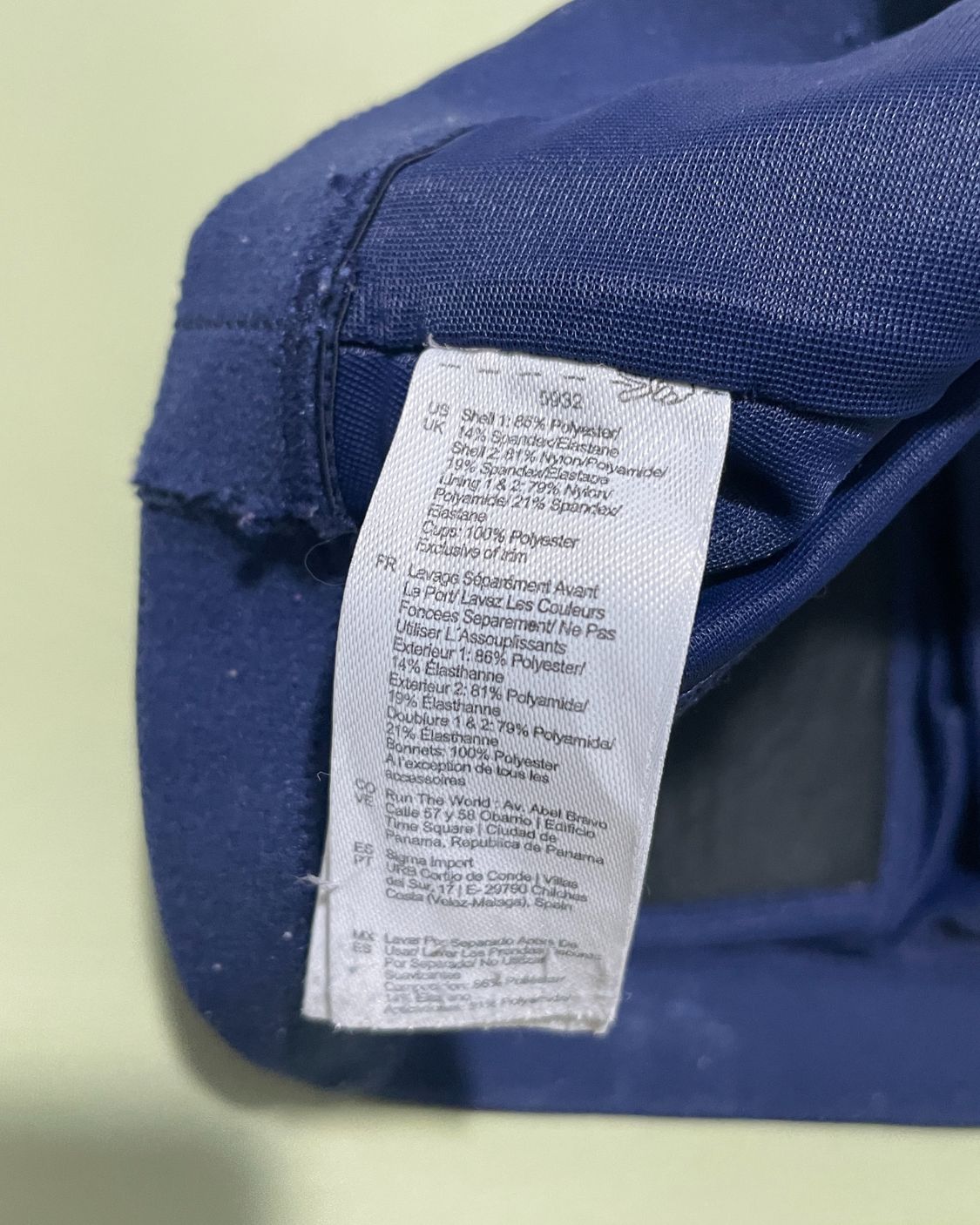 Thrift Hub Blue Sport Bra For Women Large