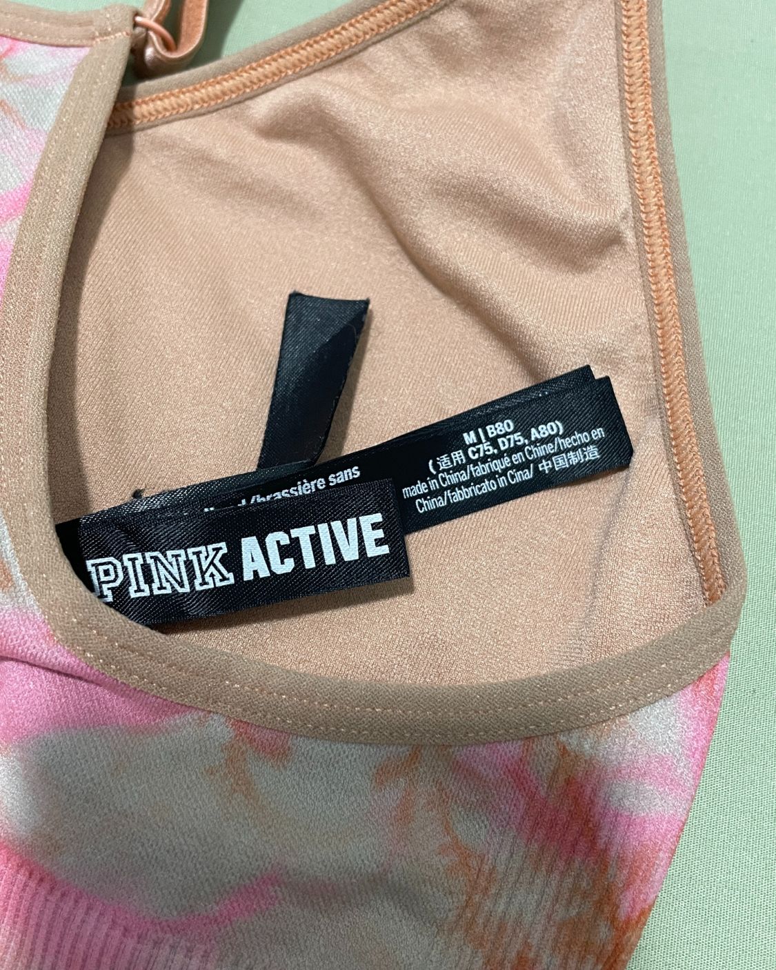 Pink Sport Bra For Women M