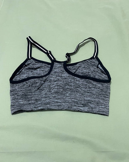 Flex Gray Sport Bra For Women M