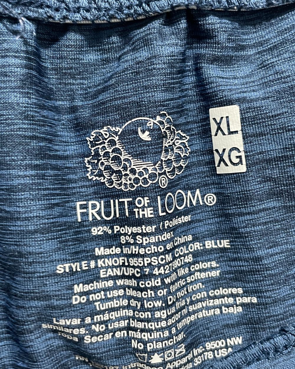 Fruit Of The Loom Blue Sport Trouser For Men XL