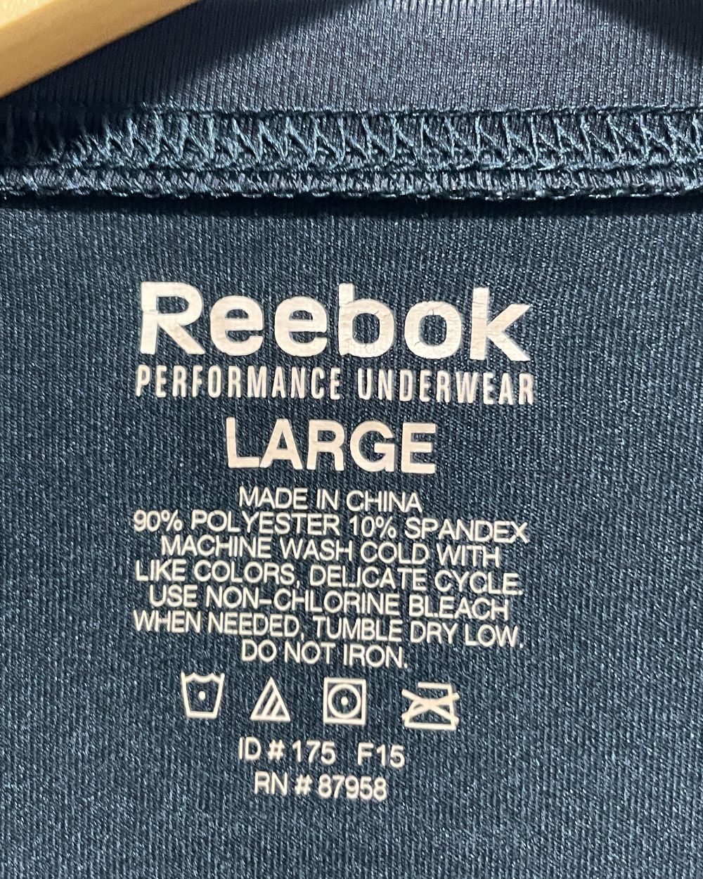 Reebok Black Sport T Shirt  For Men L