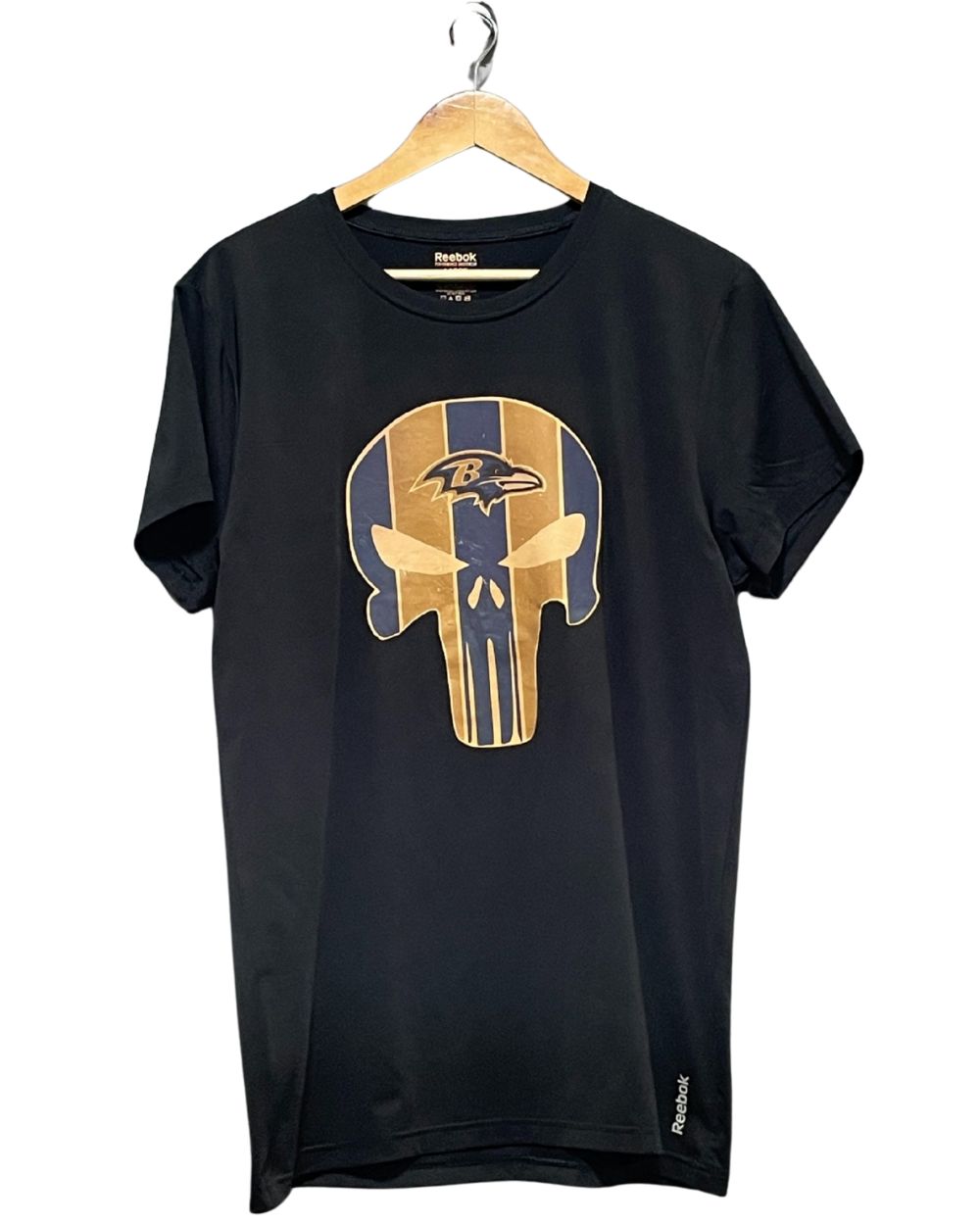 Reebok Black Sport T Shirt  For Men L