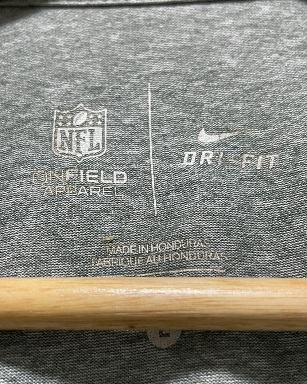 NFL Gray Sport T Shirt  For Men L