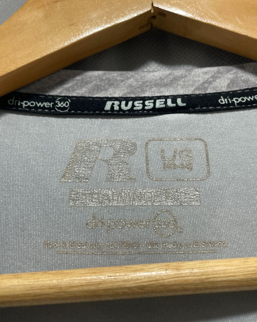 Russell Gray Sport T Shirt  For Men L